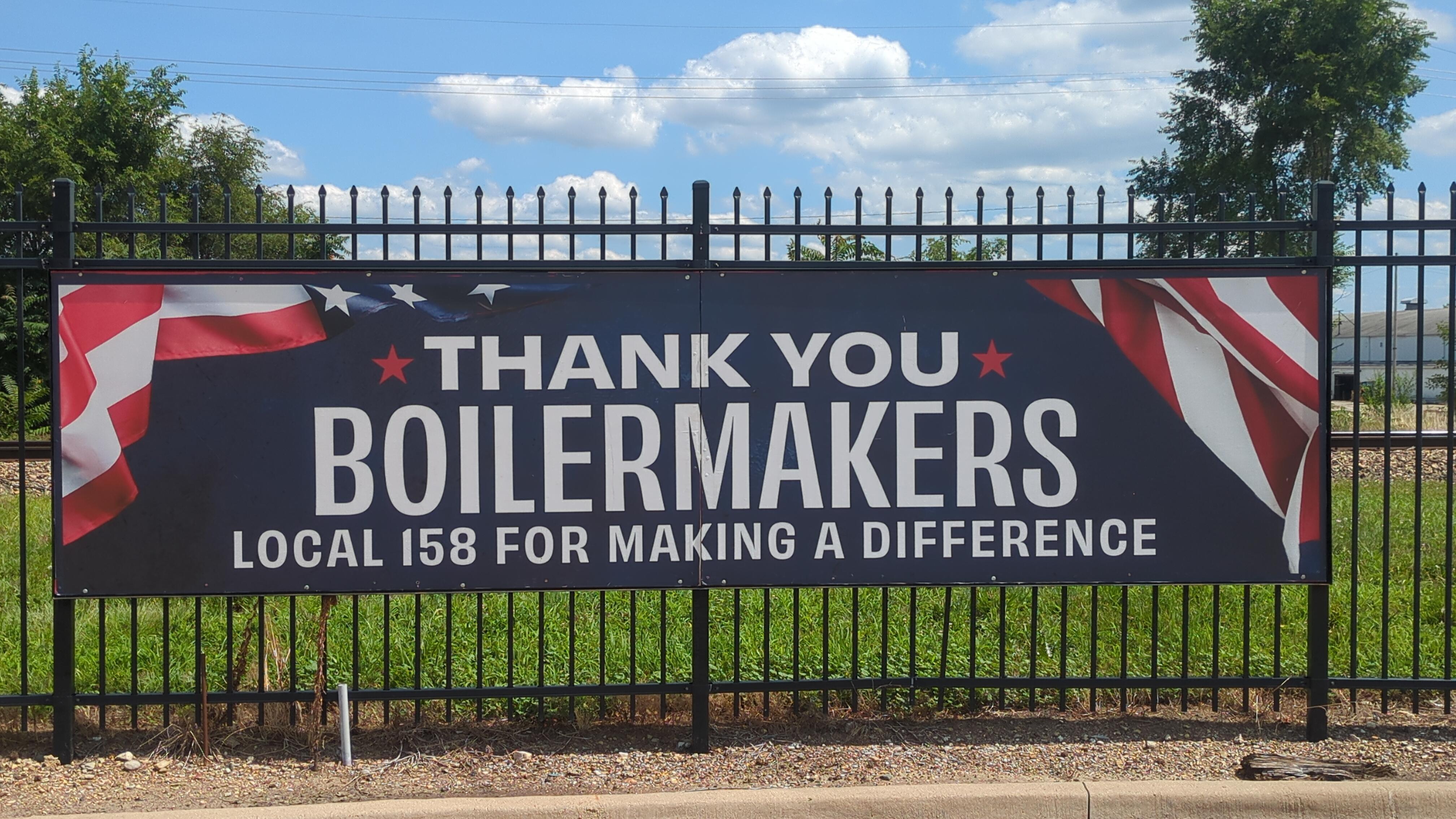 THANK YOU BOILERMAKERS